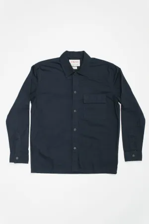 6001 Lightweight Buttoned Overshirt | Midnight Blue