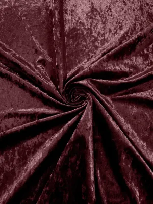 Acai Berry Stretch Crushed Velvet Fabric/58 Inches Wide/Cosplays.
