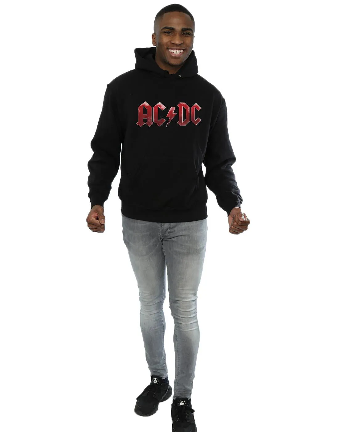 AC/DC Mens Ice Logo Cotton Hoodie