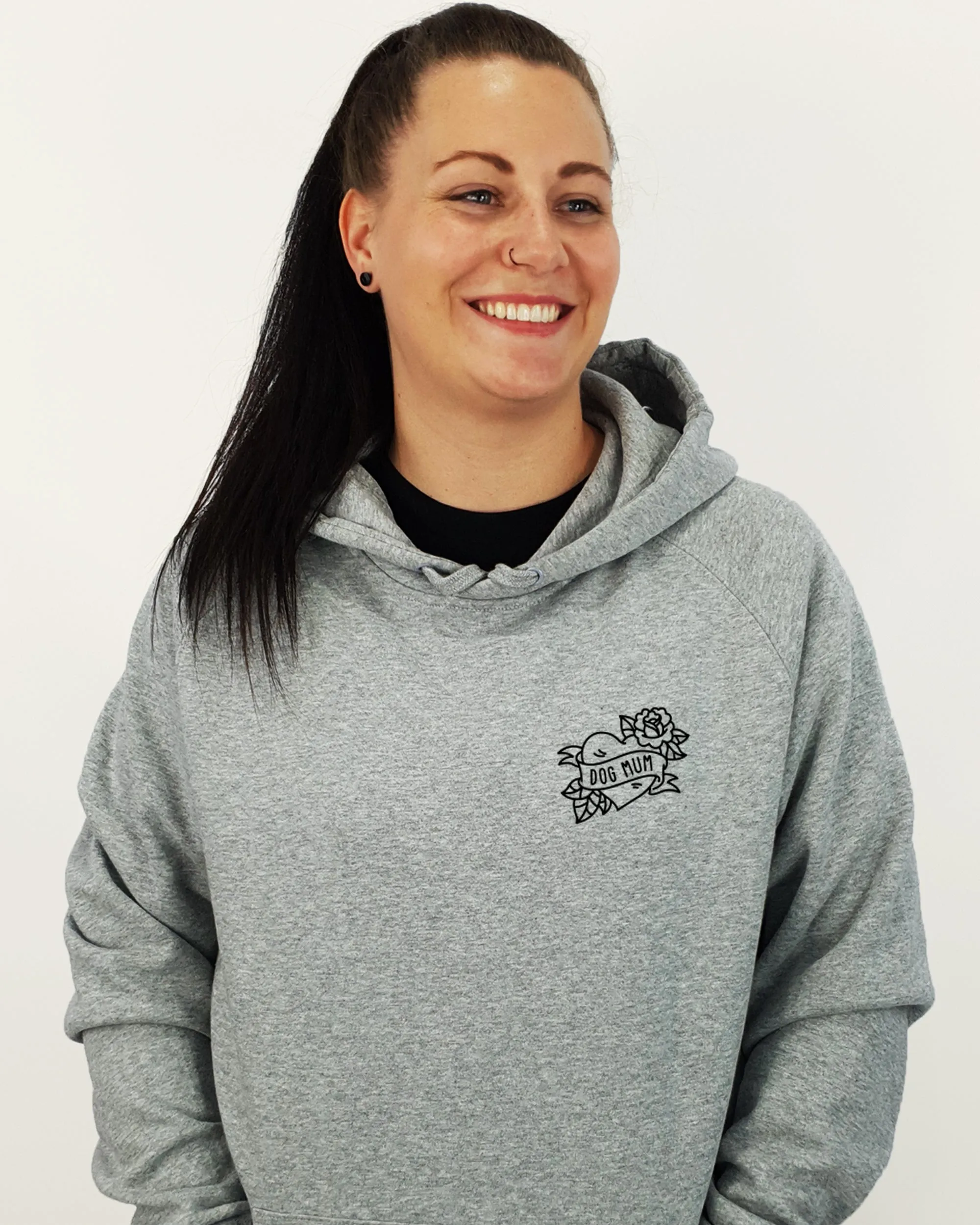 Alaskan Malamute Mum Illustration: Unisex Hoodie