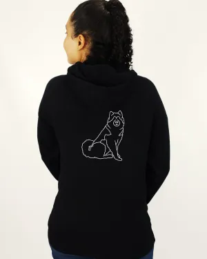 Alaskan Malamute Mum Illustration: Unisex Hoodie