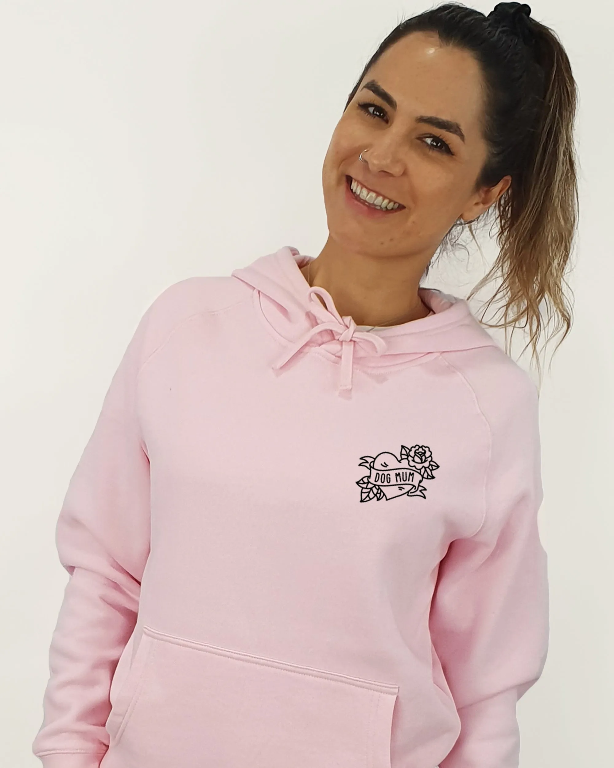 Alaskan Malamute Mum Illustration: Unisex Hoodie