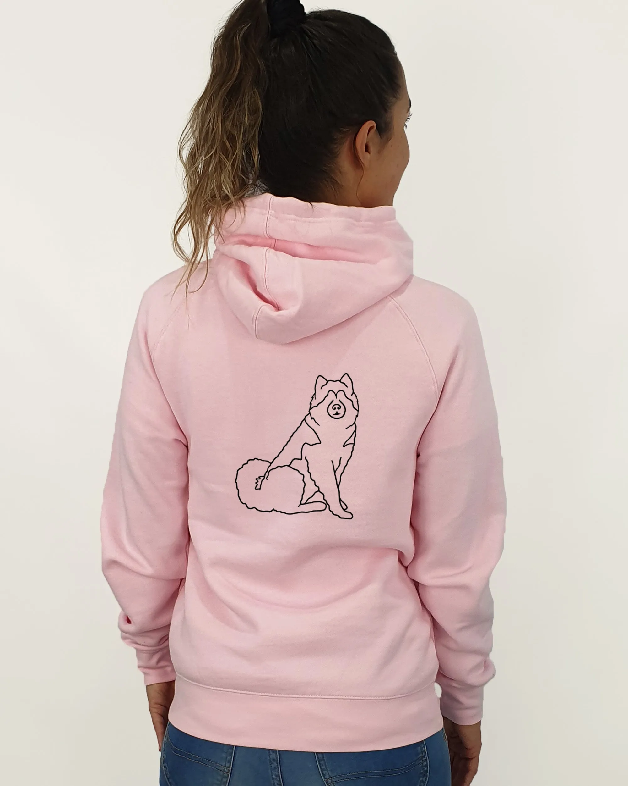 Alaskan Malamute Mum Illustration: Unisex Hoodie