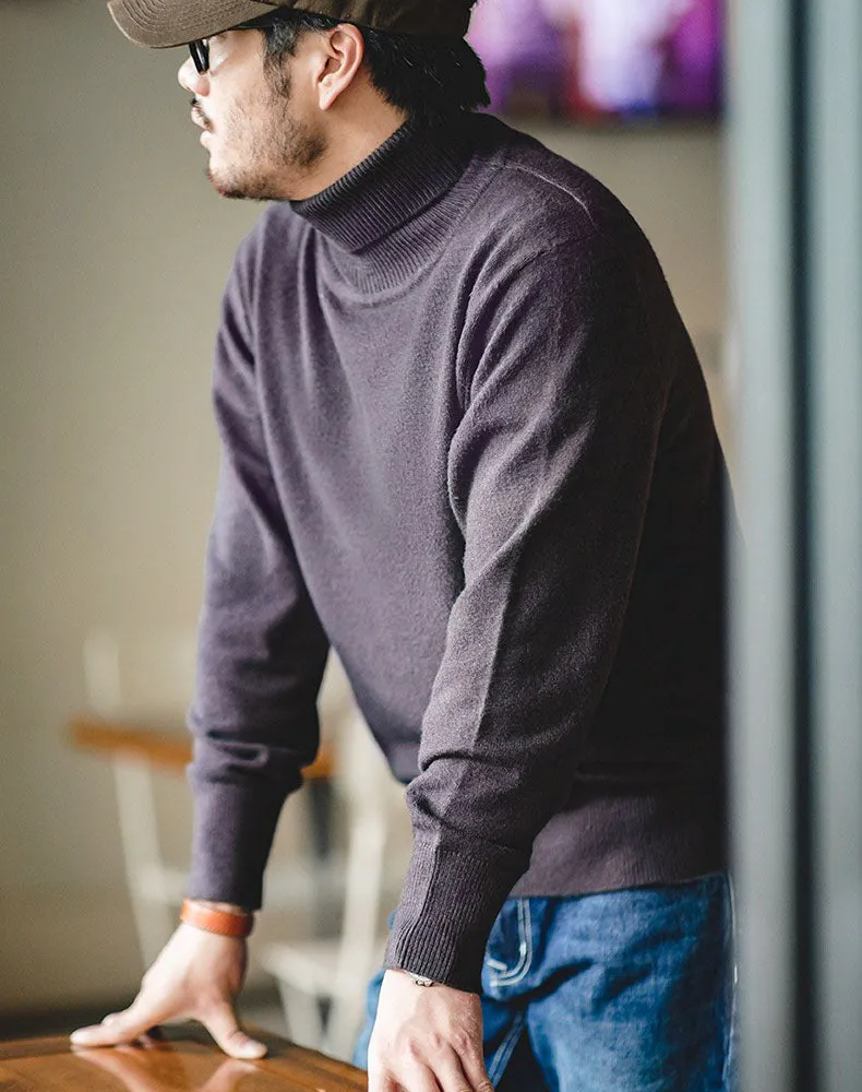 American Casual Workwear Turtleneck Warm Bottoming Men's Sweater