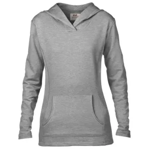 Anvil Womens/Ladies Hooded French Terry Sweatshirt / Hoodie