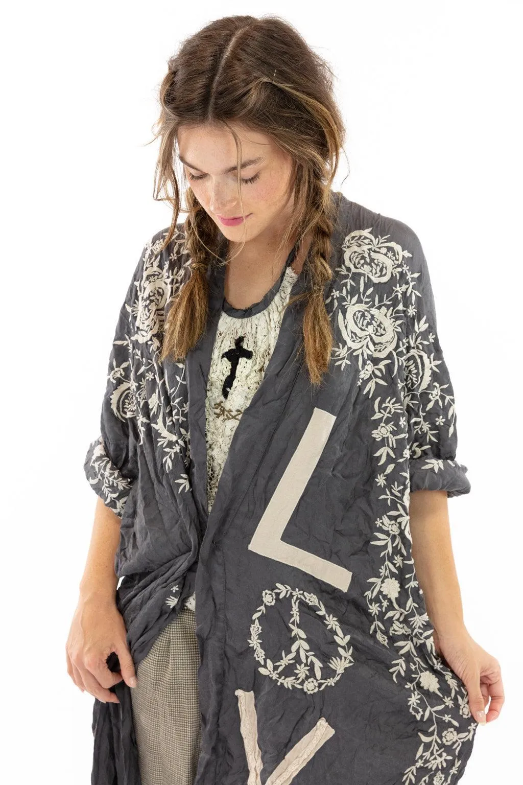 Appliqué Blessed Kimono
