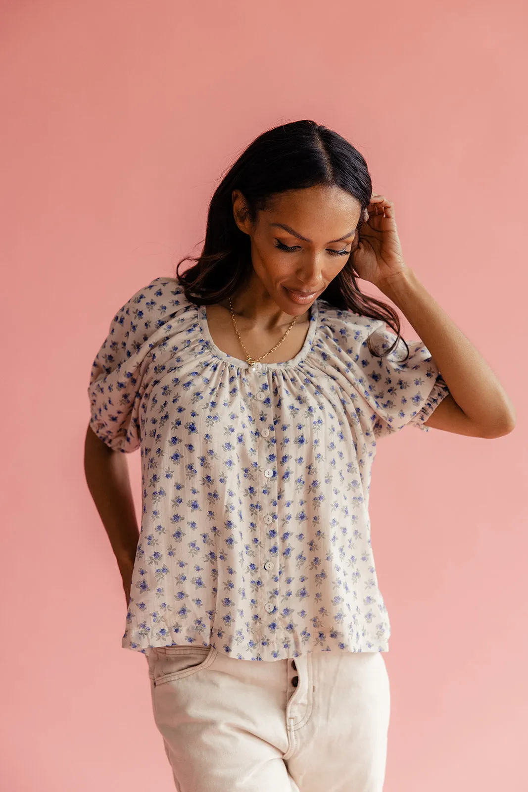 Arla Button Down Blouse