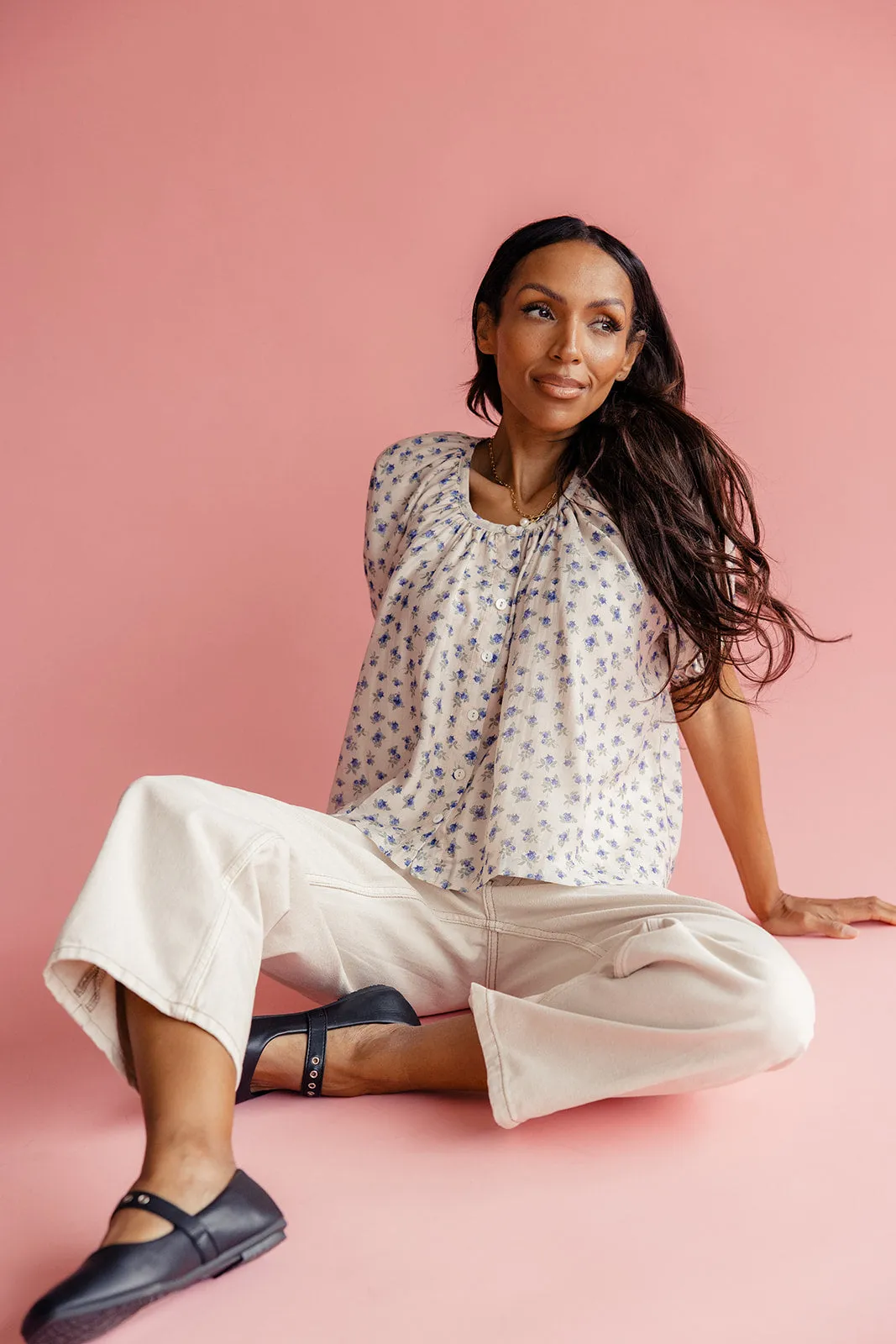 Arla Button Down Blouse