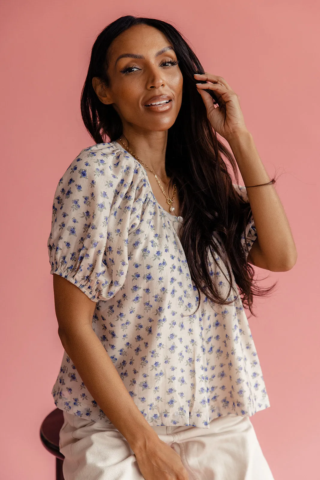 Arla Button Down Blouse