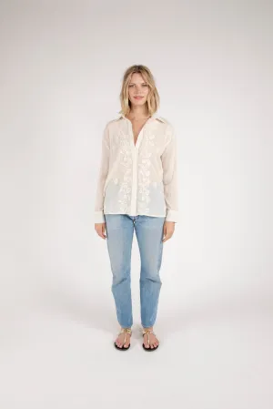 Bahar Embroidered Button Down