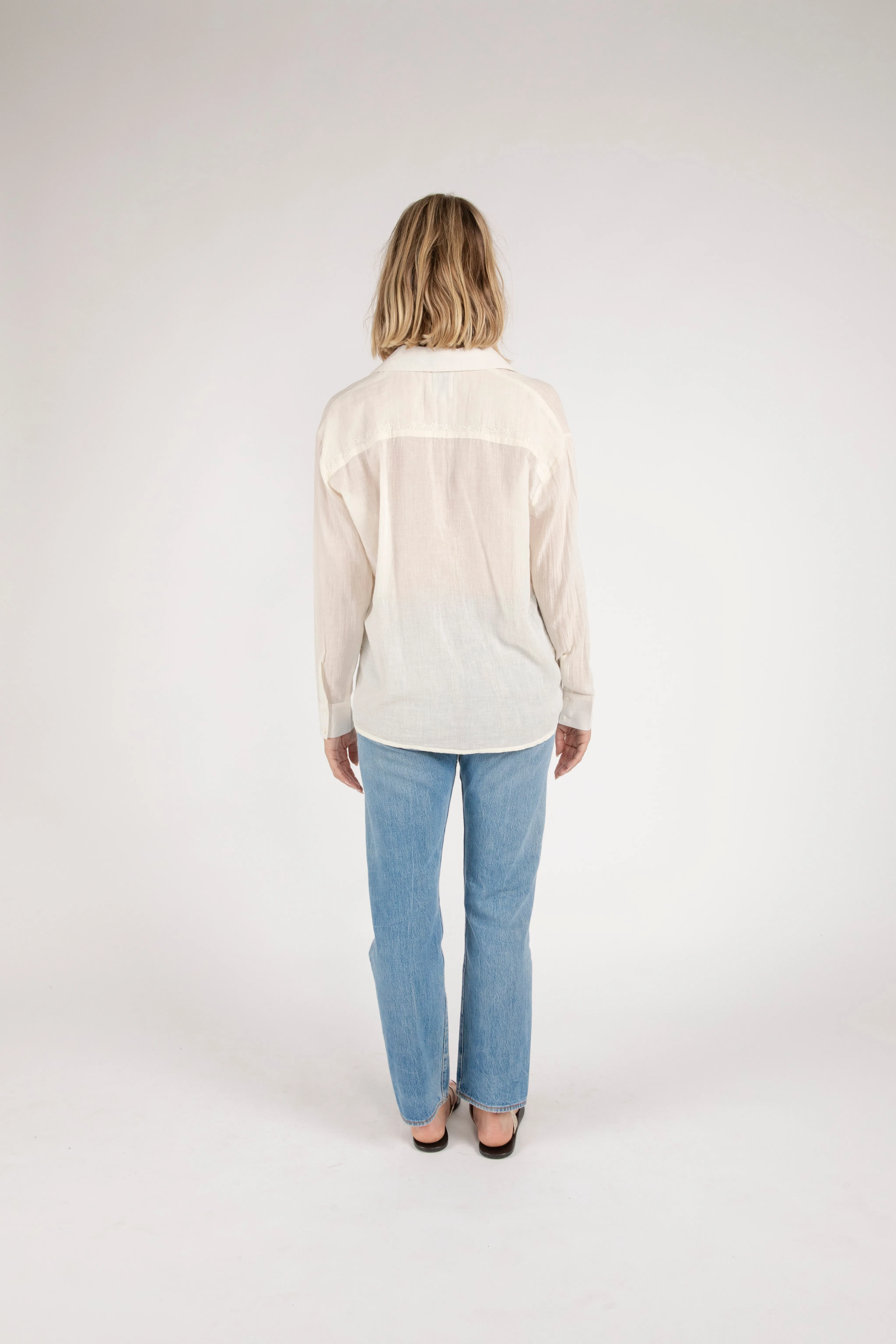 Bahar Embroidered Button Down