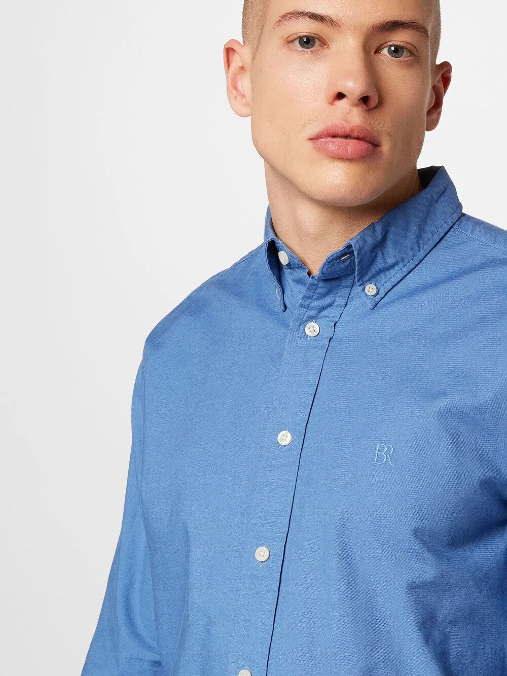 Banana Republic OXFORD Regular Fit Button Down Shirt, Blue Sky