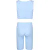 BIKER SHORTS TURQUOISE FISH
