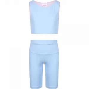 BIKER SHORTS TURQUOISE FISH