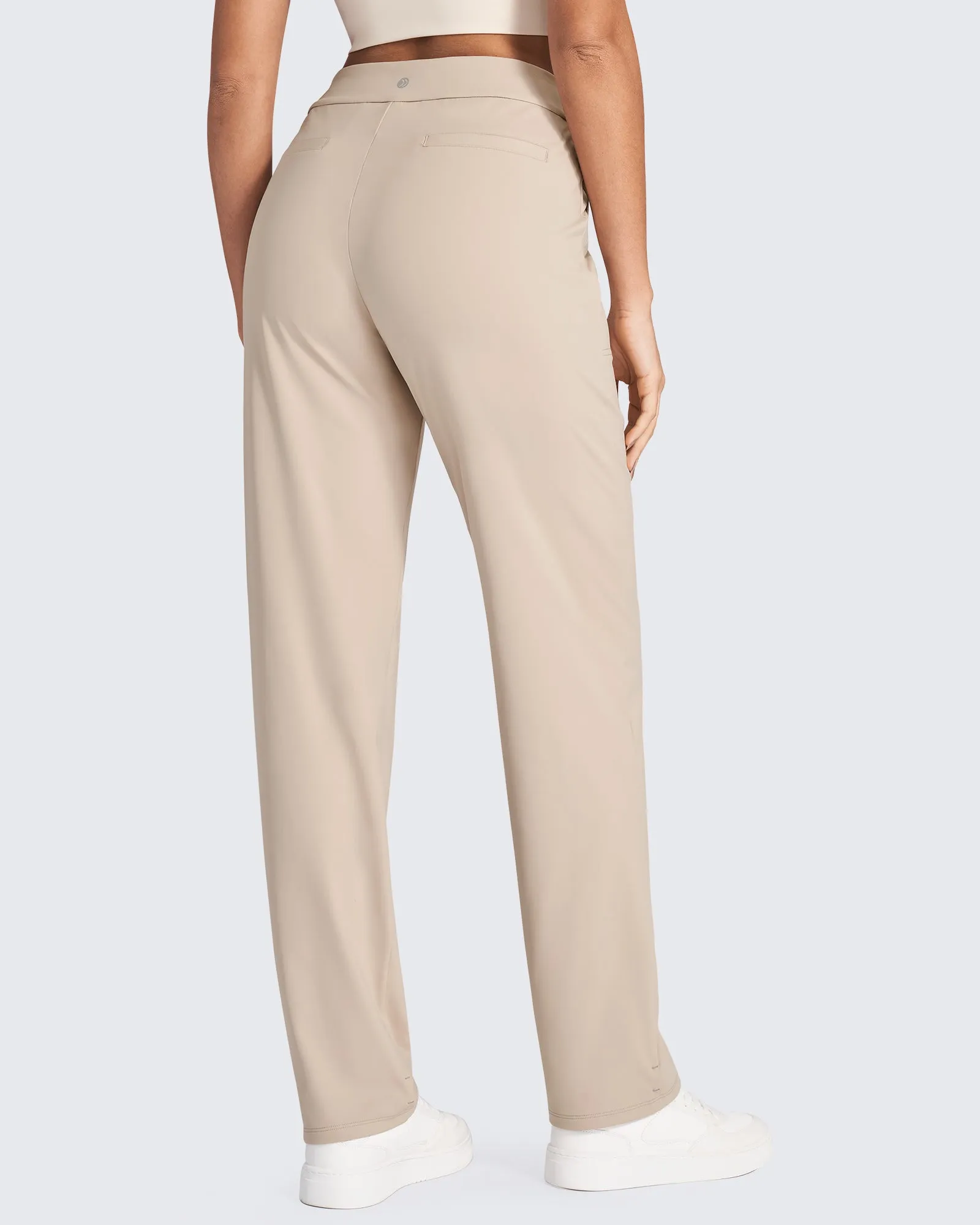 Bizcasual High-Waist Straight Dress Pants