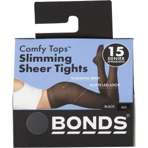 Bonds Comfy Tops Tights Medium Slim Sheer Black