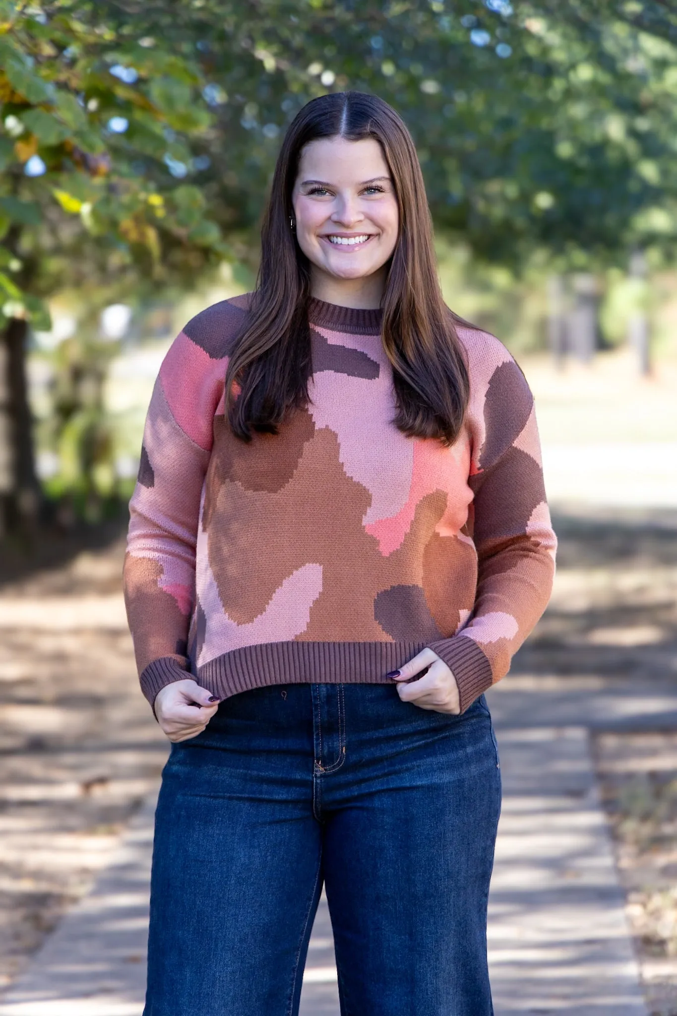 Camo Knit Sweater