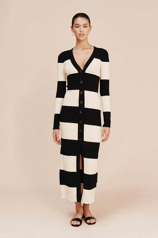 Cardigan Maxi Sweater Dress
