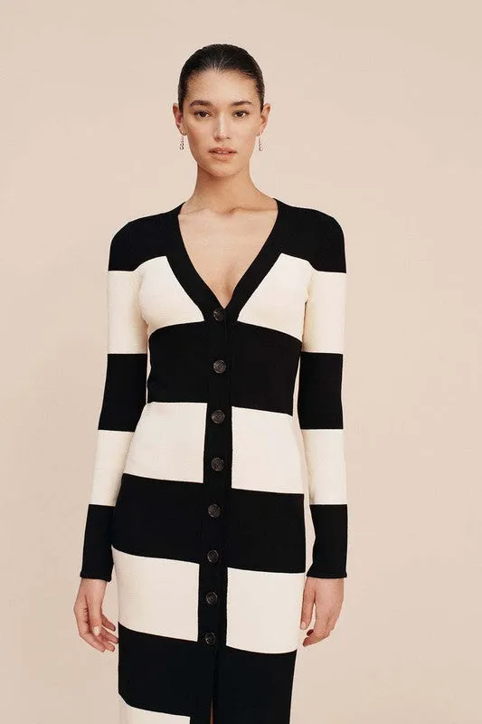 Cardigan Maxi Sweater Dress