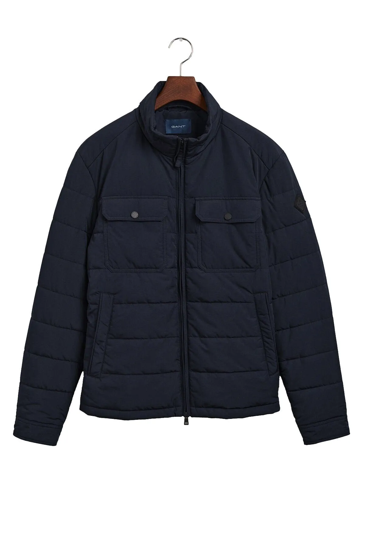 Channel Quilted Windcheater - Evening Blue