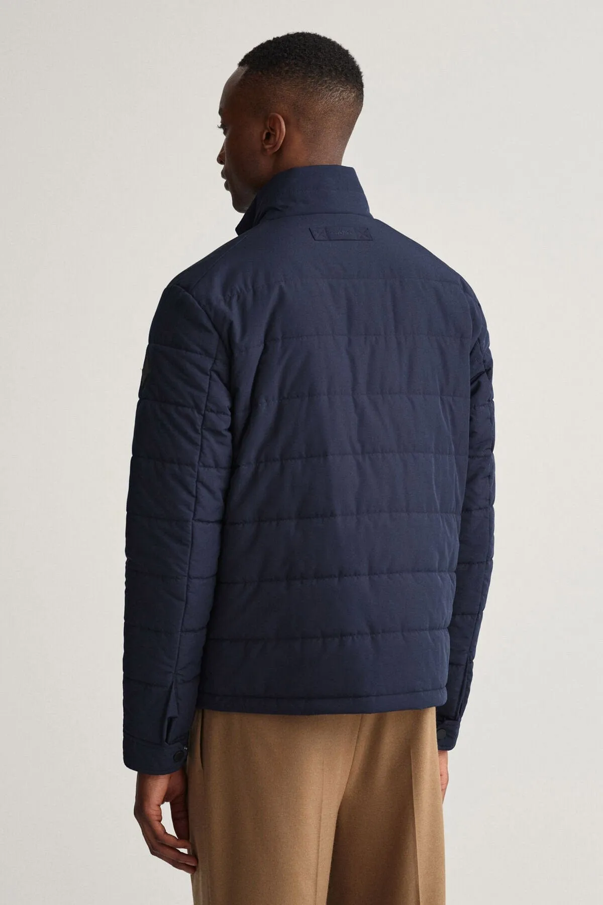Channel Quilted Windcheater - Evening Blue