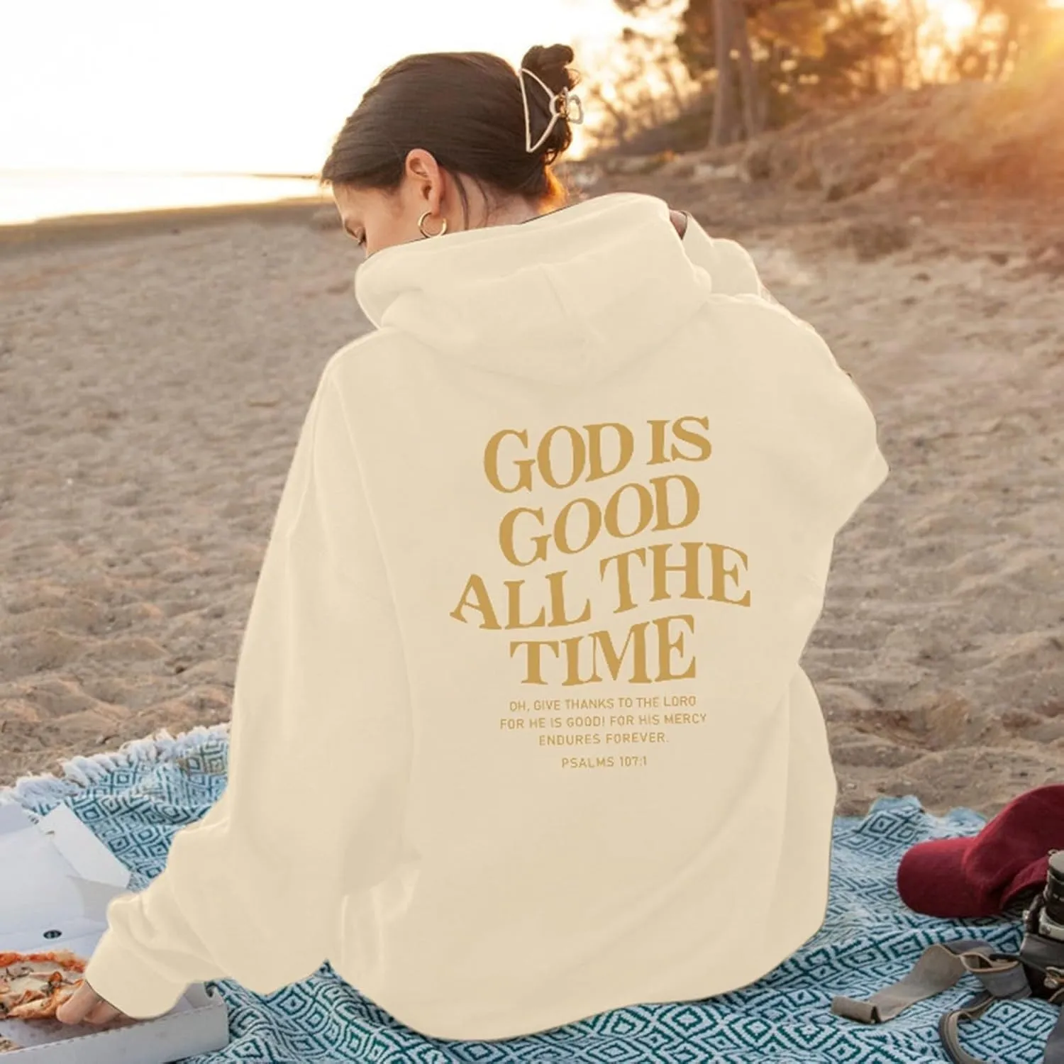 Christian Sweatshirts For Women Trust In The Lord Hoodies Long Sleeve Oversized Hoodies Faith Bible Verse Sweatshirt