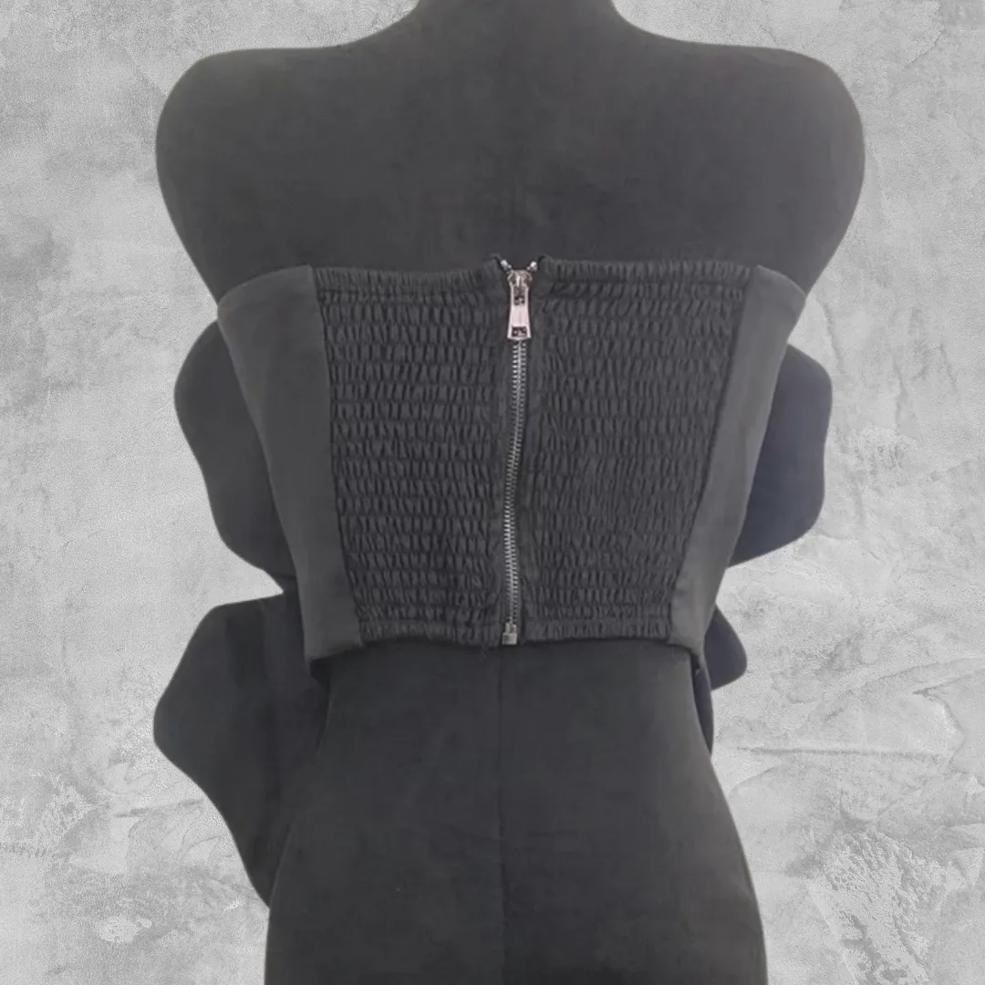 Chrysa Crop Top Black