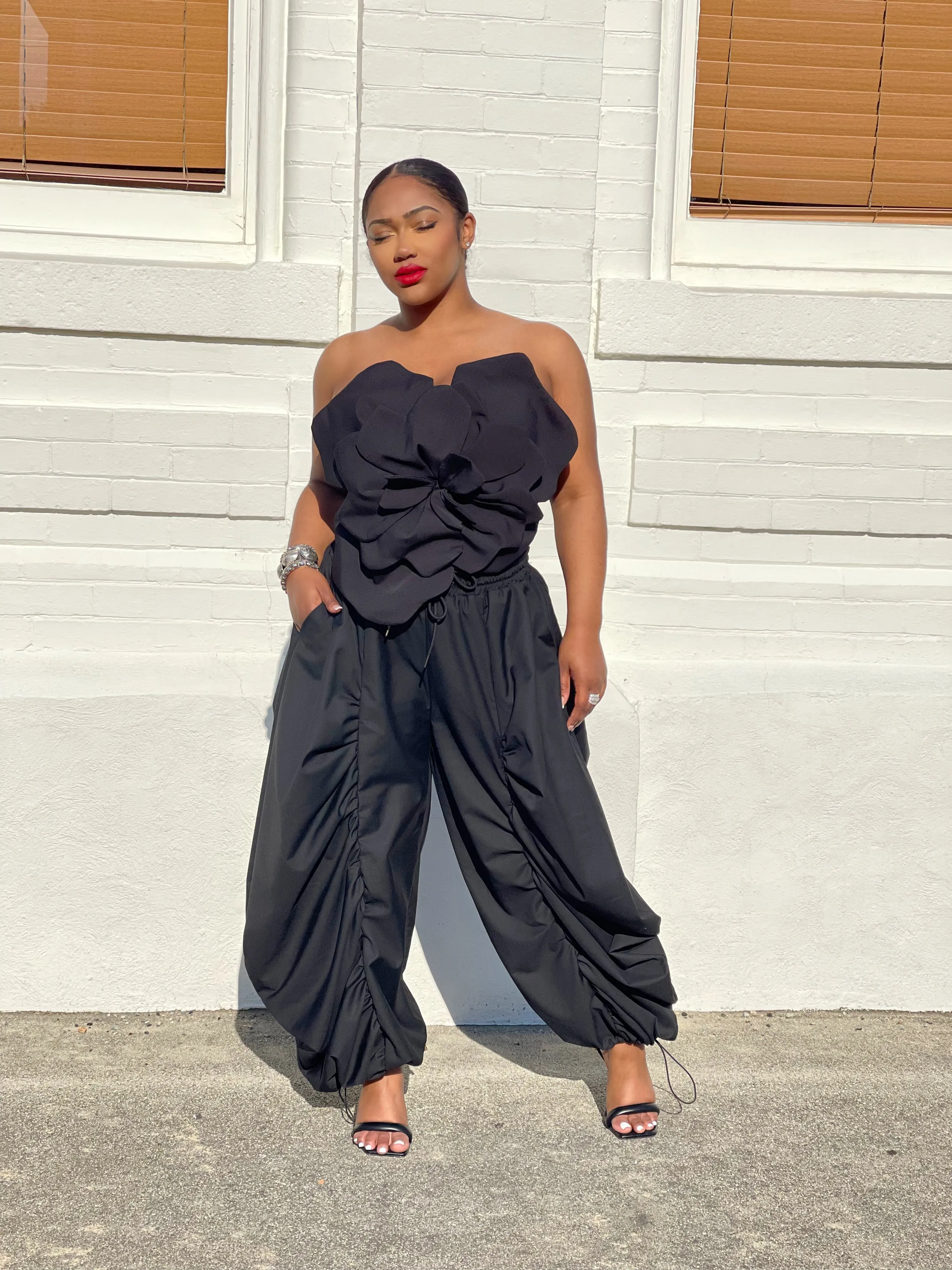 Chrysa Crop Top Black