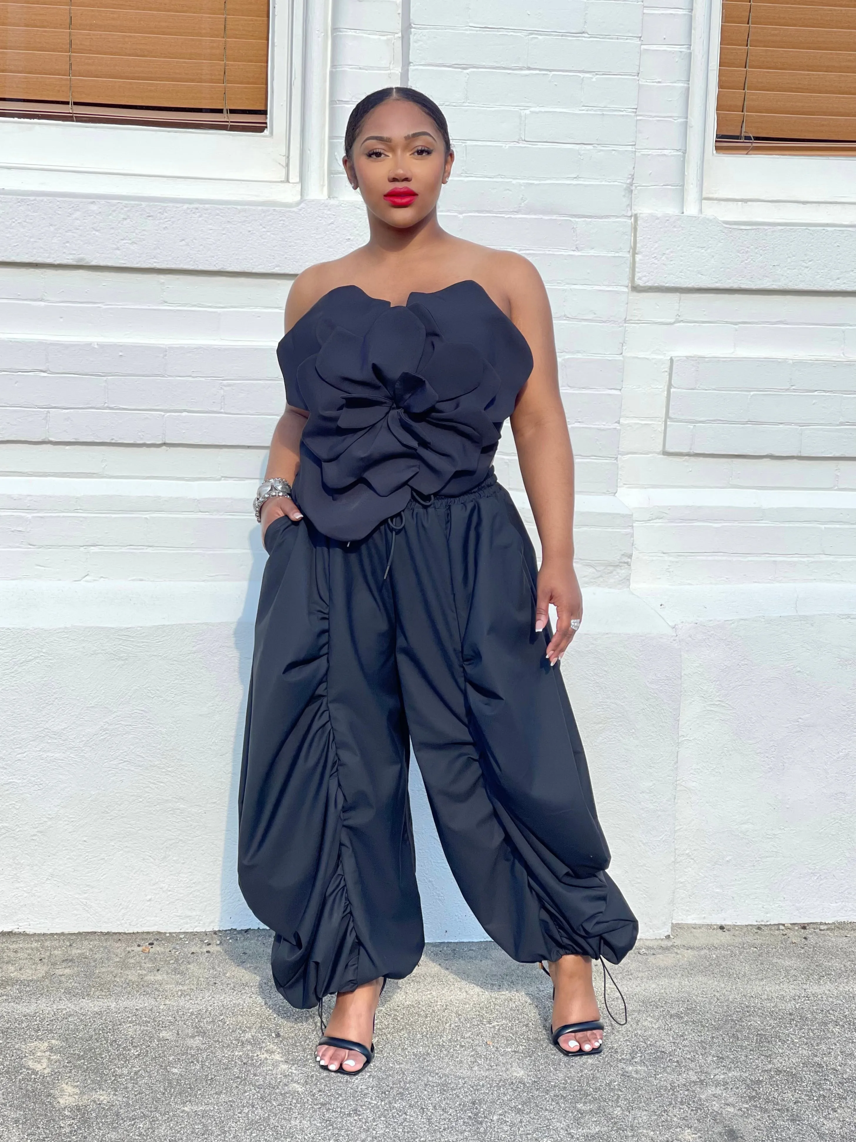 Chrysa Crop Top Black