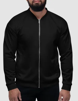Classic Black Men's Lightweight Bomber Jacket