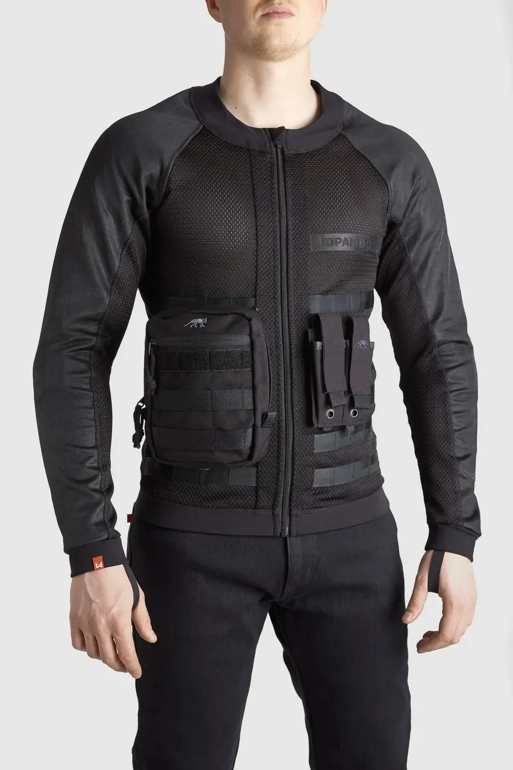 COMMANDO UH BLACK Unisex Lightweight Motorcycle Jacket