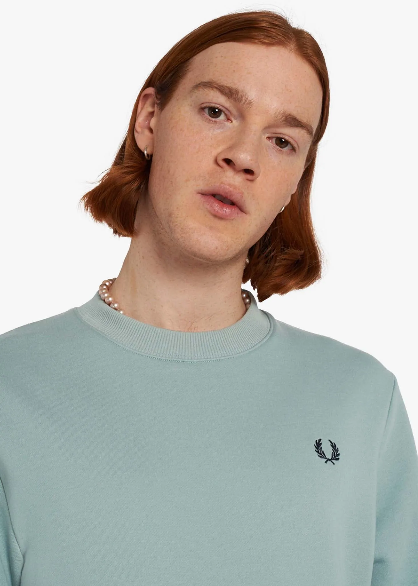 Crew neck sweatshirt - silver blue