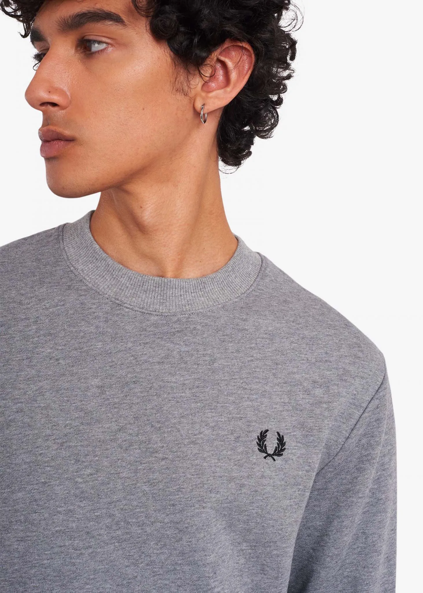 Crew neck sweatshirt - steel marl