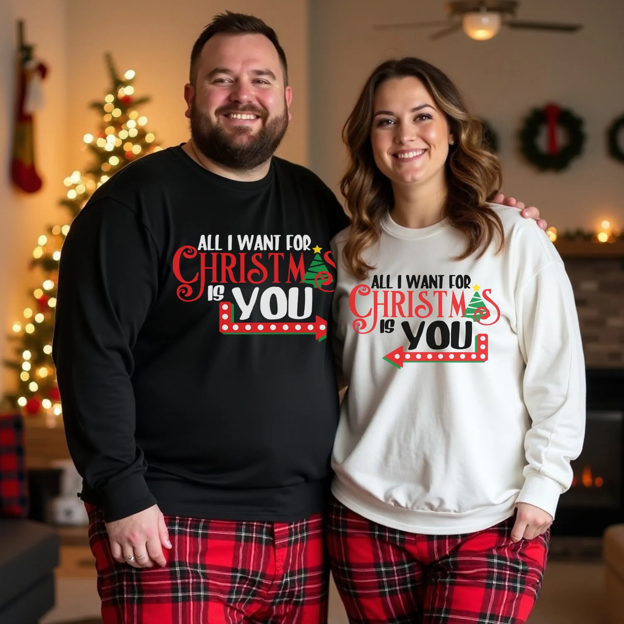 Cute Matching Couple Christmas Sweaters and Hoodies