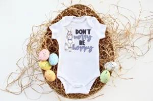 Don't Worry Be Hoppy Blue Top Design