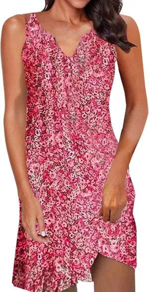 Dresses for Women 2024 Stylish Printed Skinny Dress Women Spring Dresses 2024 Tshirt Dress Midi Summer Dresses for