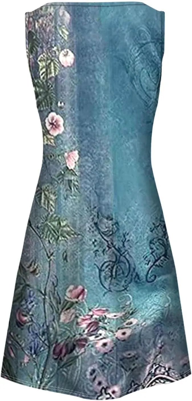 Dresses for Women 2024 Stylish Printed Skinny Dress Women Spring Dresses 2024 Tshirt Dress Midi Summer Dresses for