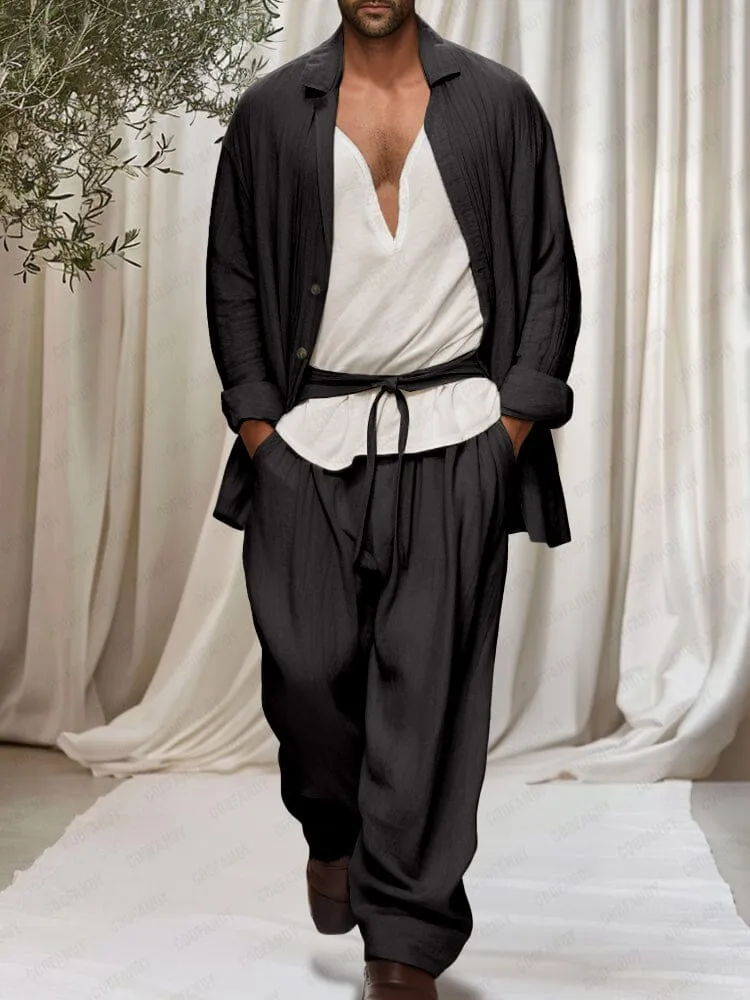 Elegant Utility Cotton 3-Piece Outfits