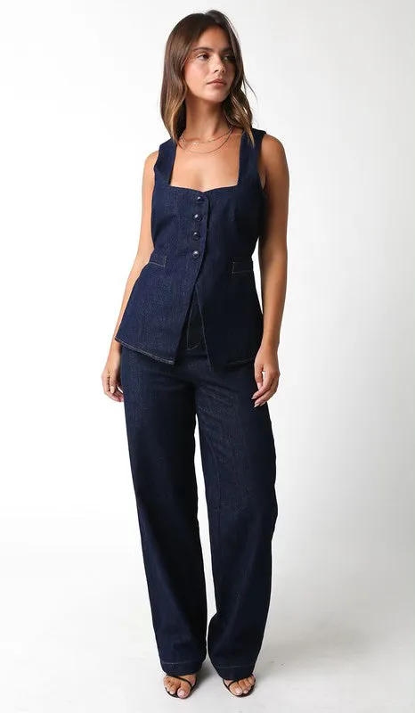 Ellen Denim Top
