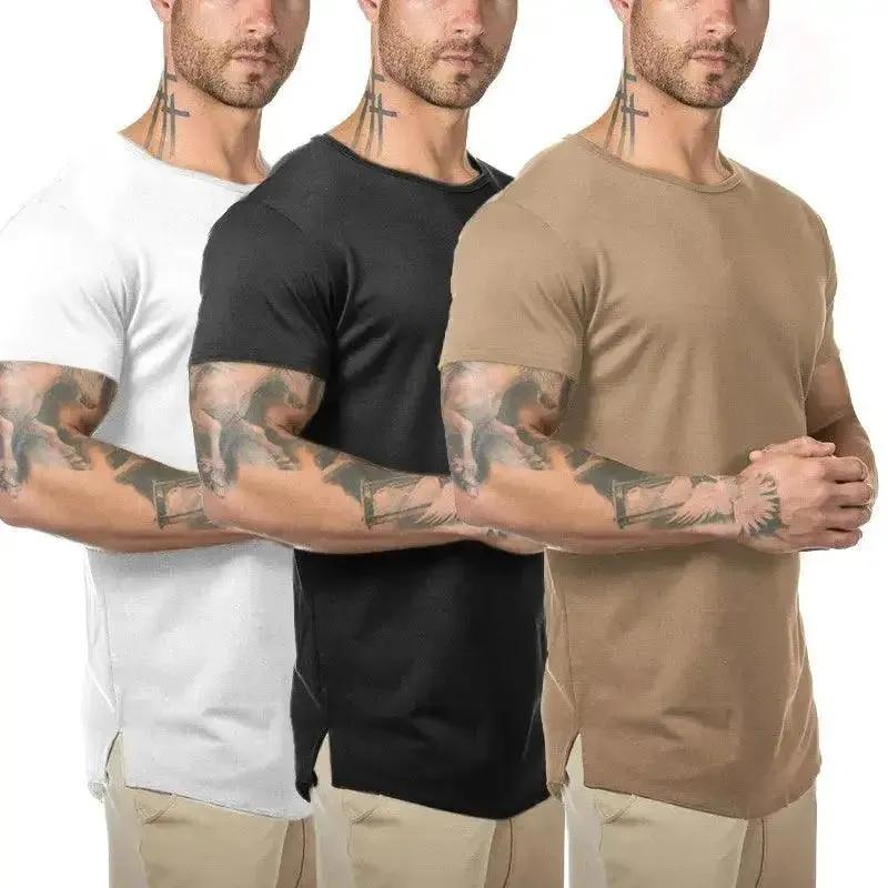 Essential Comfort: Solid Cotton Short Sleeve T-Shirt for Everyday Style