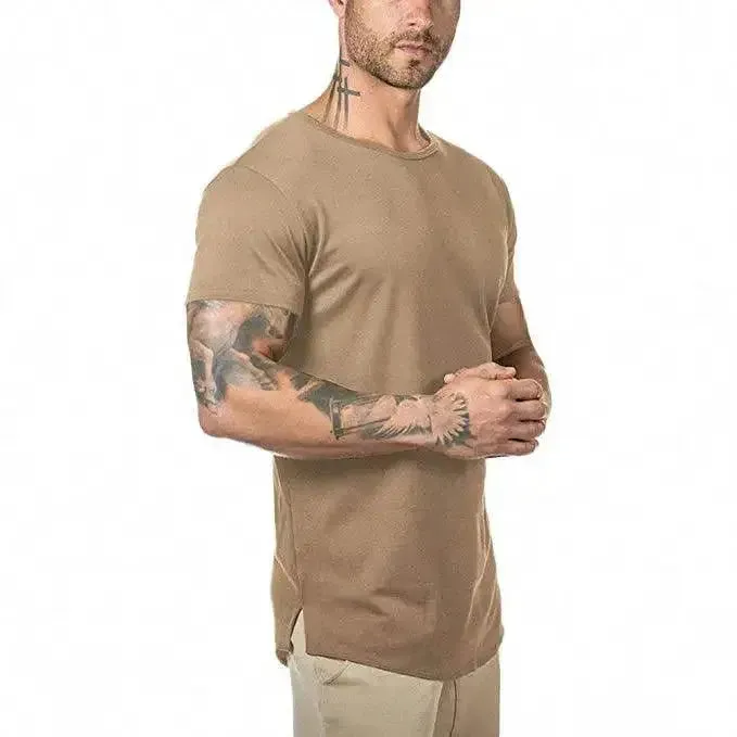 Essential Comfort: Solid Cotton Short Sleeve T-Shirt for Everyday Style