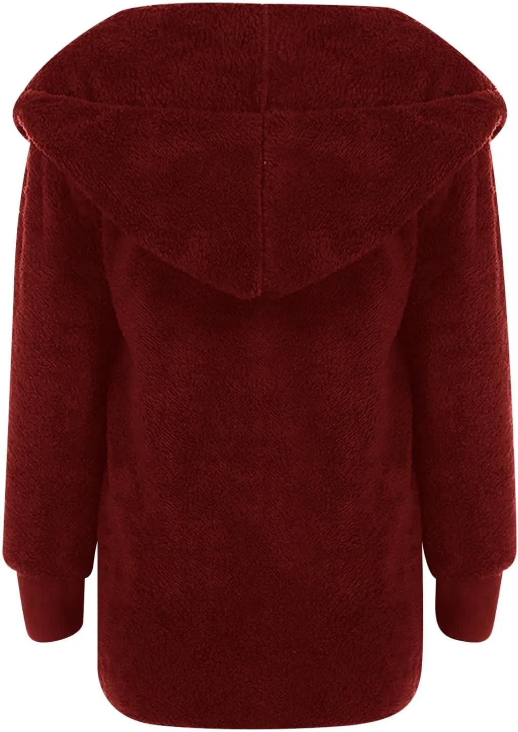 fartey Womens Oversized Fleece Jackets Zip Up Long Sleeve Hoodies Comfy Soft Fuzzy Sherpa Coats Outerwear with Pockets