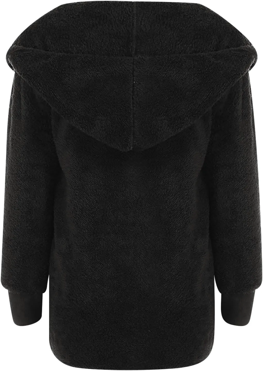fartey Womens Oversized Fleece Jackets Zip Up Long Sleeve Hoodies Comfy Soft Fuzzy Sherpa Coats Outerwear with Pockets
