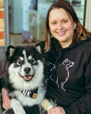 Finnish Lapphund Mum Illustration: Unisex Hoodie