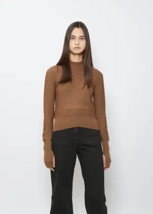 Fitted Sweater — Walnut