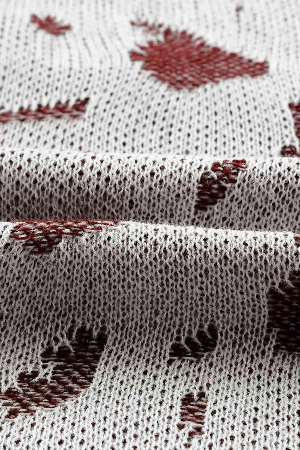 Gently Cozy Crew Neck Cow Print Sweater