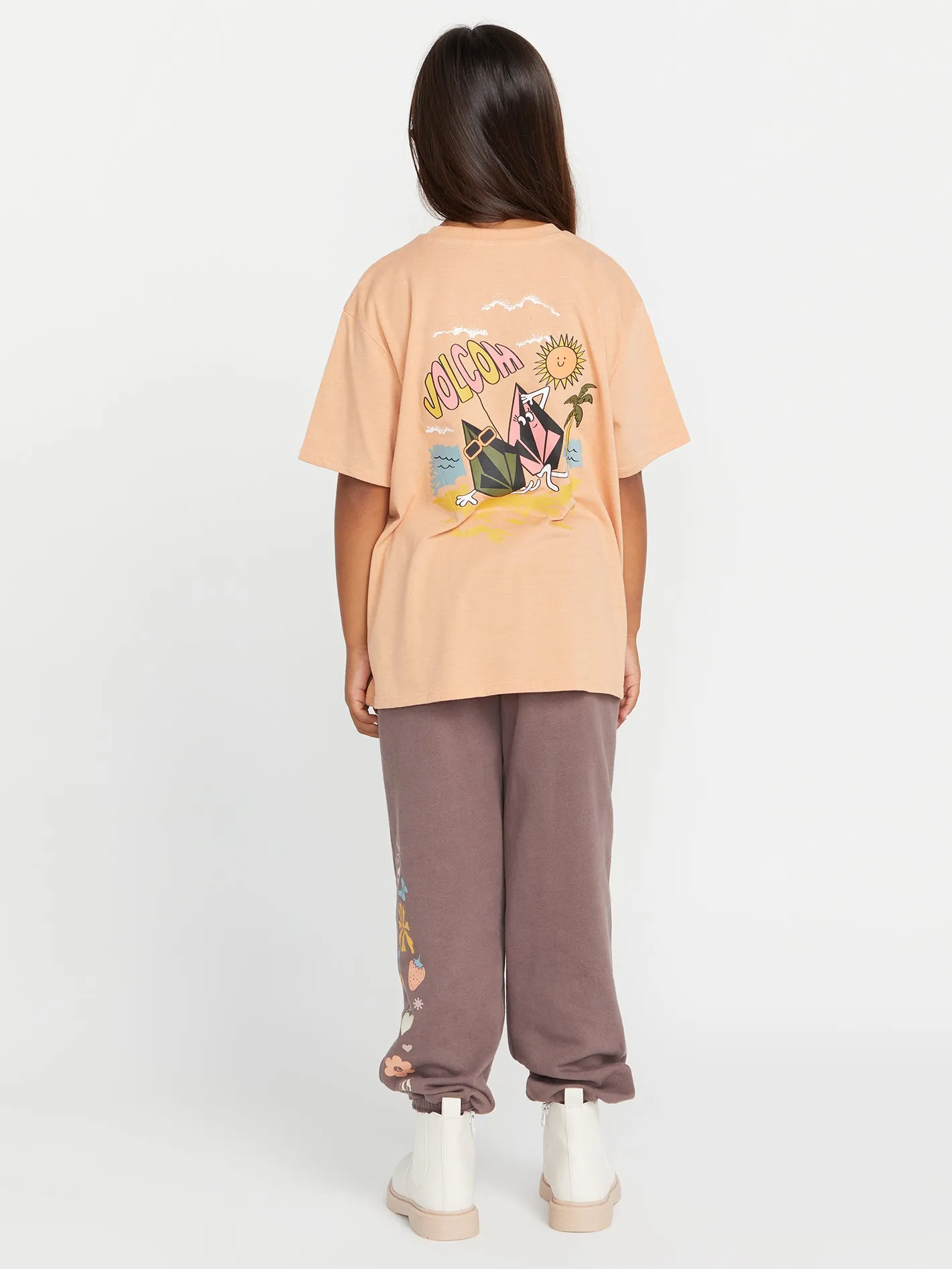 Girls Truly Stoked Boyfriend Tee - Clay