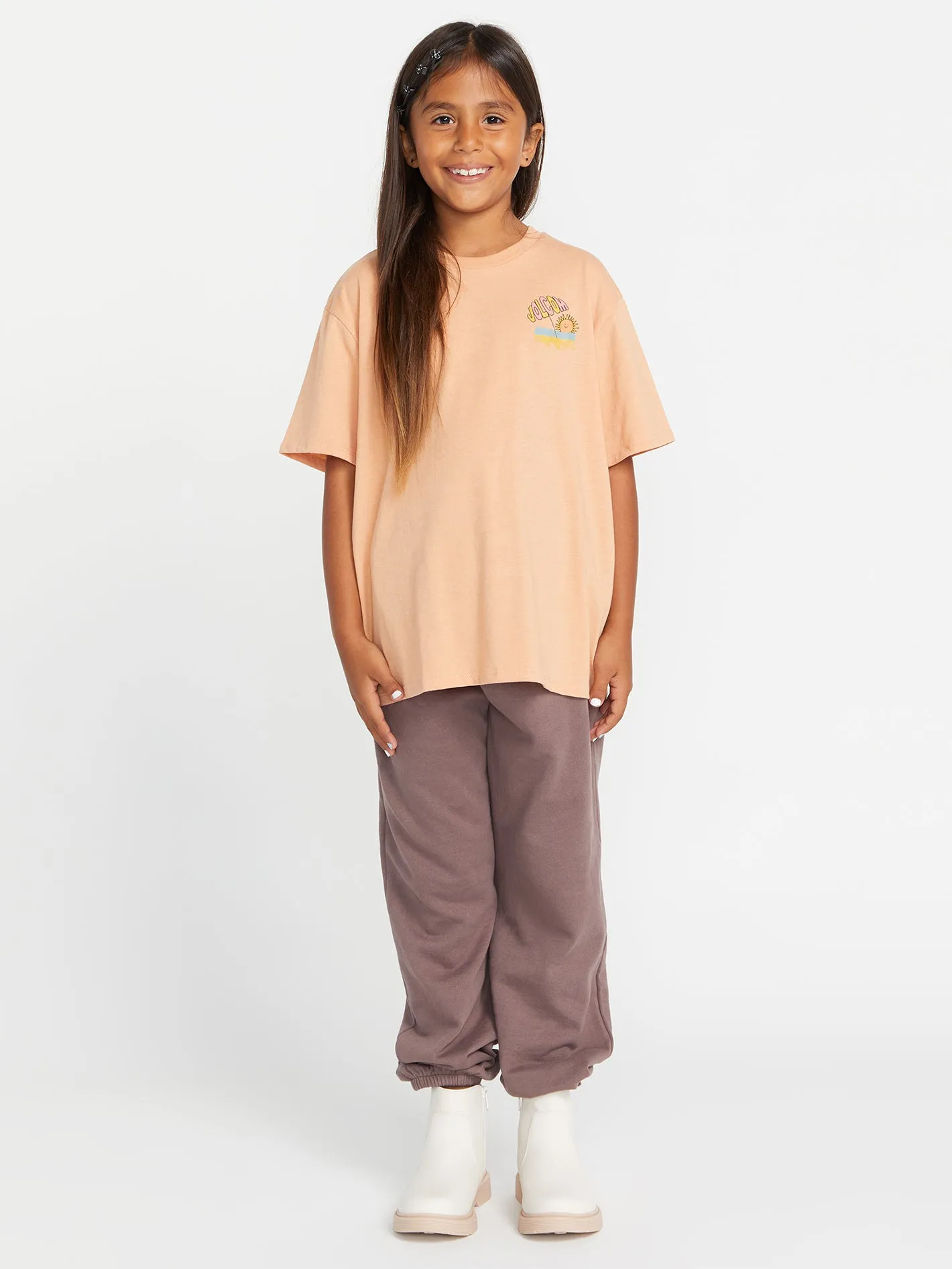 Girls Truly Stoked Boyfriend Tee - Clay
