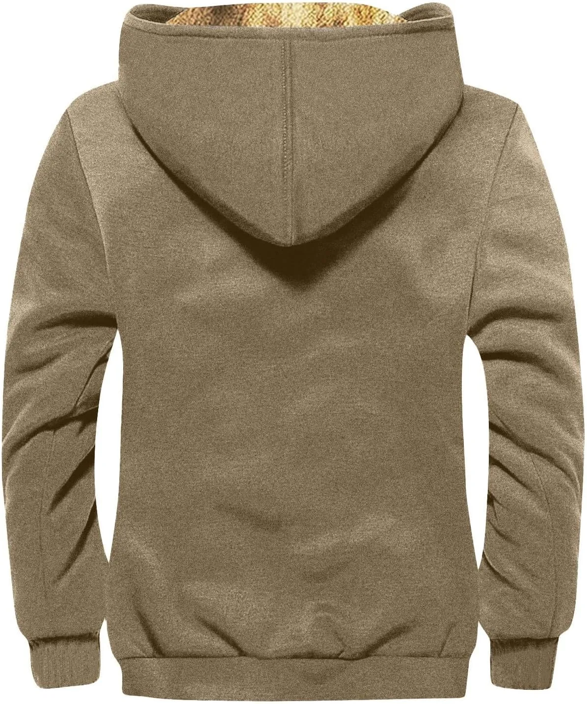 GOFULY Mens Winter Jacket Sherpa With Hood Warm Coats Fleece Zipper Hoodie Big And Tall Heavyweight Fall Outfits With Pockets