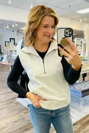 H. Gray Sleeveless Sweatshirt